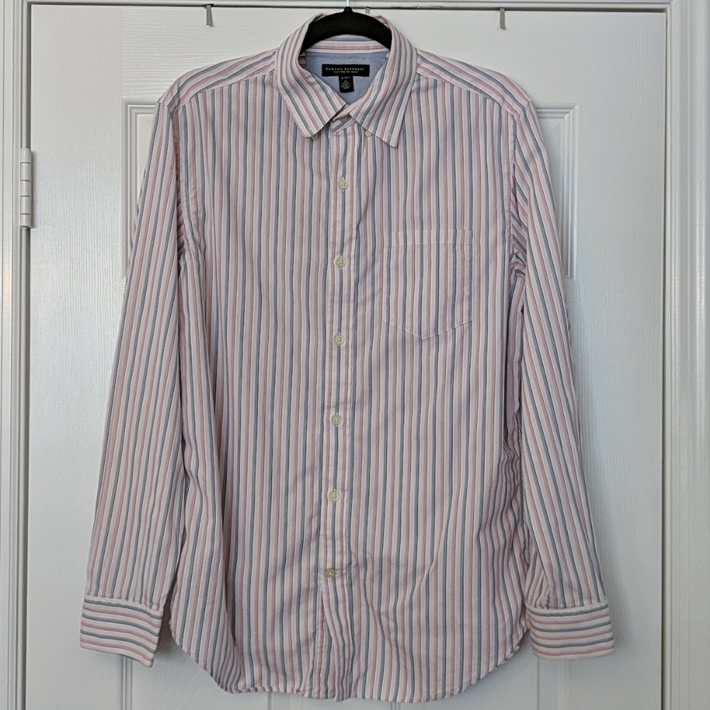 Men's BANANA REPUBLIC Striped Button Down Shirt